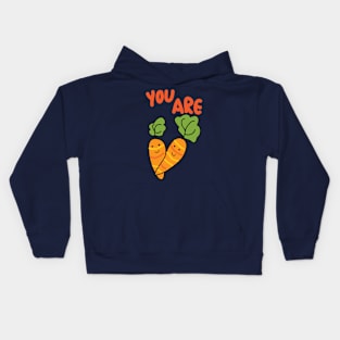 you are correct cute carrot pun Kids Hoodie